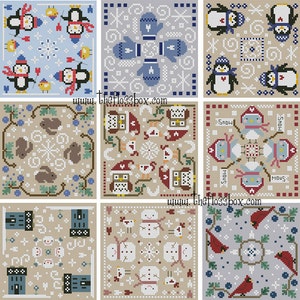 Winter Biscornu Cross Stitch Pack