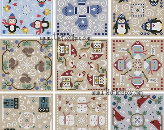 Winter Biscornu Cross Stitch Pack