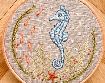 Seahorse Embroidery Pattern