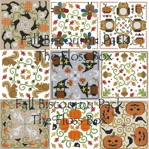 Fall Biscornu Cross Stitch Pack