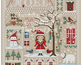 Christmas Sampler Cross Stitch Pattern
