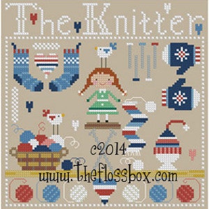 The Knitter Cross Stitch Pattern