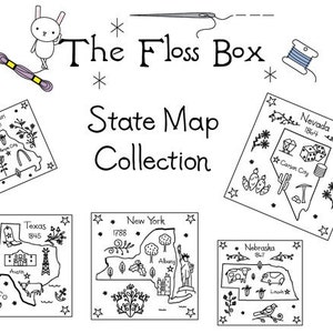 State Map Embroidery Pattern Collection