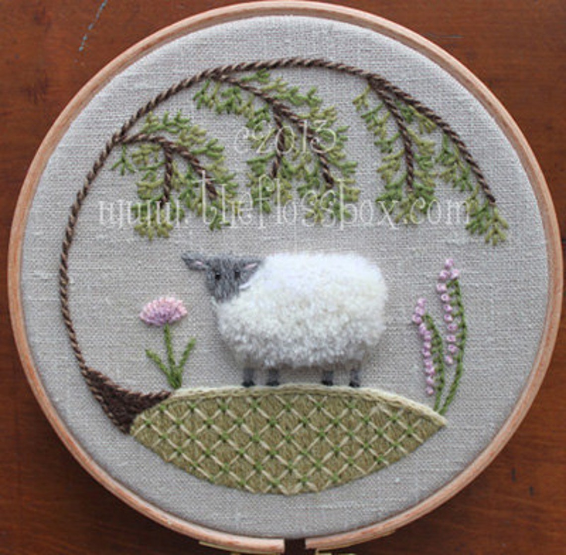 Sheep Crewel Embroidery Pattern Etsy