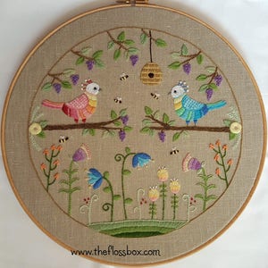 Two Birds Crewel Crewel Embroidery Pattern