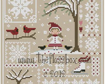 Snow Sampler Cross Stitch Pattern