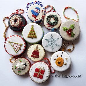 Bottlecap Ornaments Embroridery Pattern