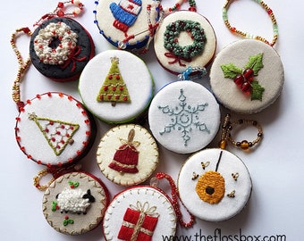 Bottlecap Ornaments Embroridery Pattern