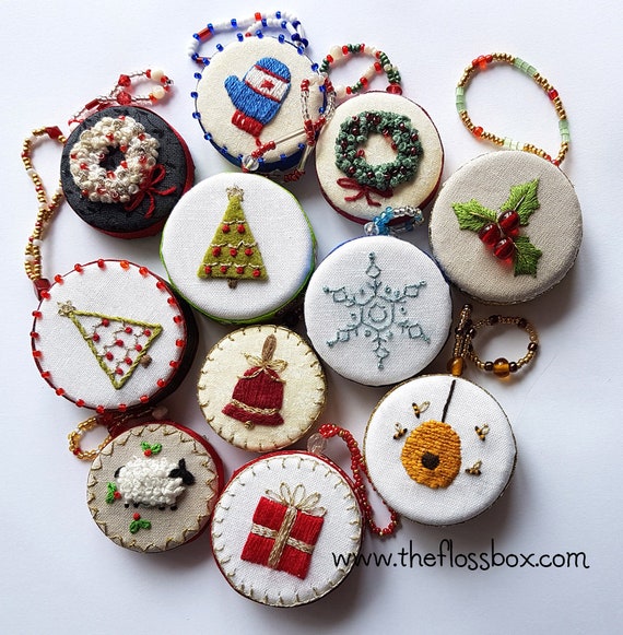 Bottlecap Ornaments Embroridery Pattern Etsy