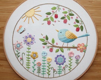 Summer Sunshine Embroidery Pattern