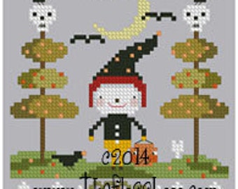 Candy Corn and Pumpkins Cross Stitch