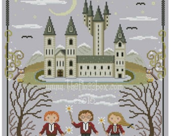 Academy of the Magic Arts Cross Stitch Pattern