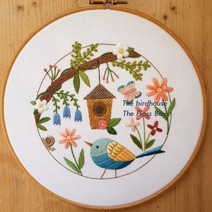 The Birdhouse Embroidery Pattern