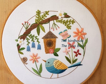 The Birdhouse Embroidery Pattern