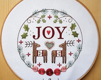 Christmas Joy Embroidery Pattern