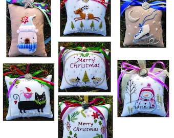 Christmas Ornaments Embroidery Patterns