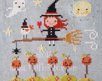 Halloween Ride Cross Stitch Pattern