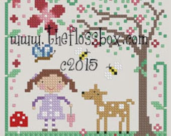 Woodland Spring Cross Stitch