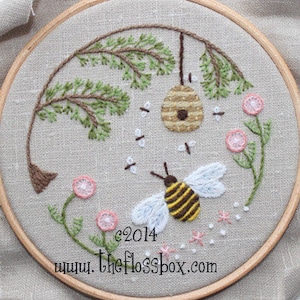Bee&#39;s World Crewel Embroidery Pattern