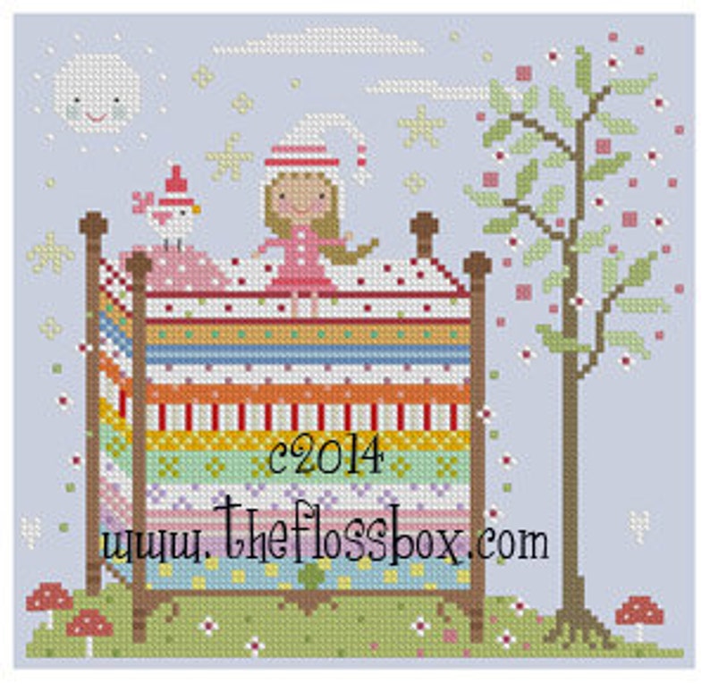 The Princess and the Pea Cross Stitch image 1