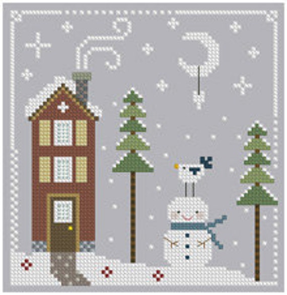 Items similar to Winter Cross Stitch 8 on Etsy Dance of the winter solstice cross stitch pattern