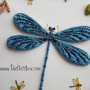 Dragonfly Wreath Embroidery Pattern for Stumpwork or Surface Embroidery ...