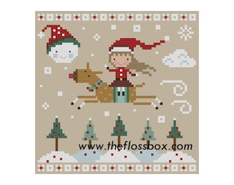 Happy Christmas Cross Stitch Pattern