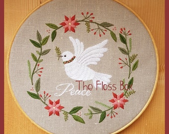 Christmas Peace Embroidery Pattern