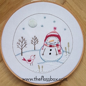 Snow Friends Embroidery Pattern