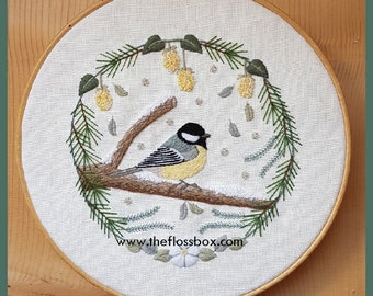 Song of Winter Crewel Embroidery Pattern