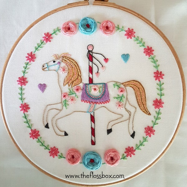 Carousel Ride Embroidery pattern