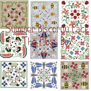 Summer Biscornu Pattern Collection