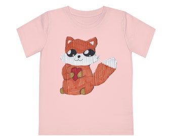 Camiseta para niños Lindo diseño personalizado de animal Fox