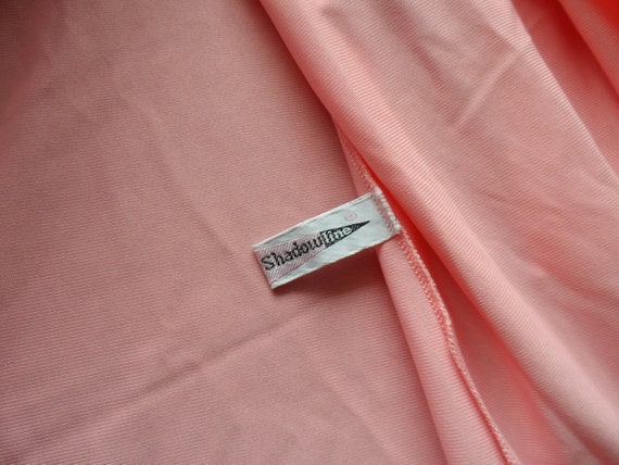 Vintage 1960s Shadowline Gown in Coral Pink - image 10