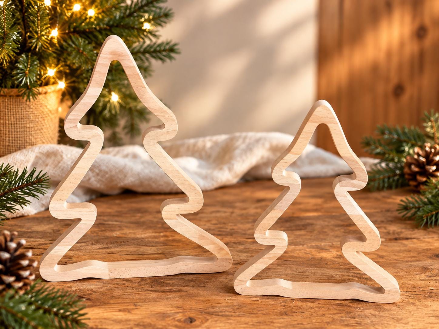 Holz weihnachtsbaum groß