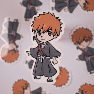 Bleach - Ichigo - Die-Cut Sticker Kawaii, Water Resistant BuJo for Bullet Journal, Planner, Scrapbook, Laptop