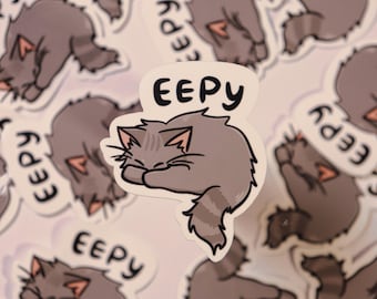 Eepy Cleo - Die-Cut Sticker Kawaii, Water Resistant BuJo for Bullet Journal, Planner, Scrapbook, Laptop
