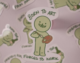 Relatable SMISKI! - Die-Cut Sticker Kawaii, Water Resistant BuJo for Bullet Journal, Planner, Scrapbook, Laptop