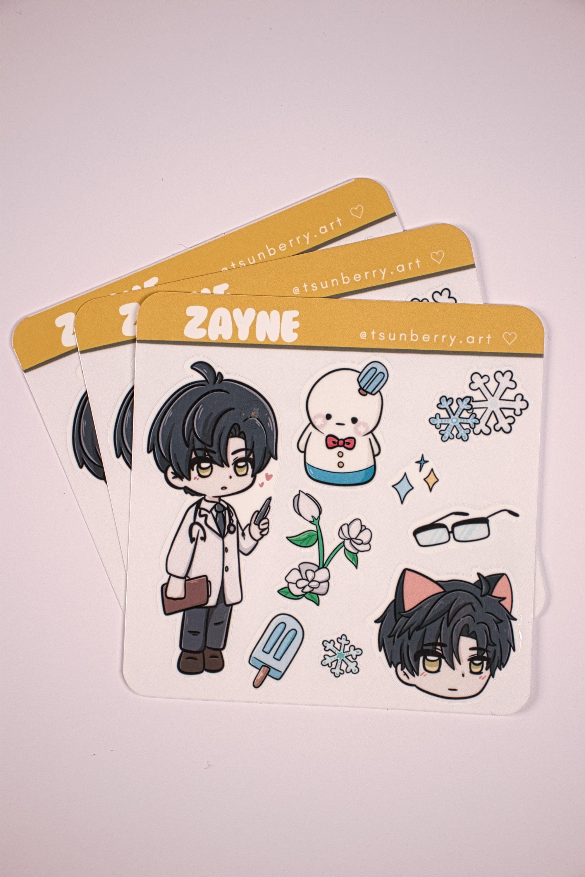 Love And Deepspace - ミニステッカーシート - Zayne、かわいい