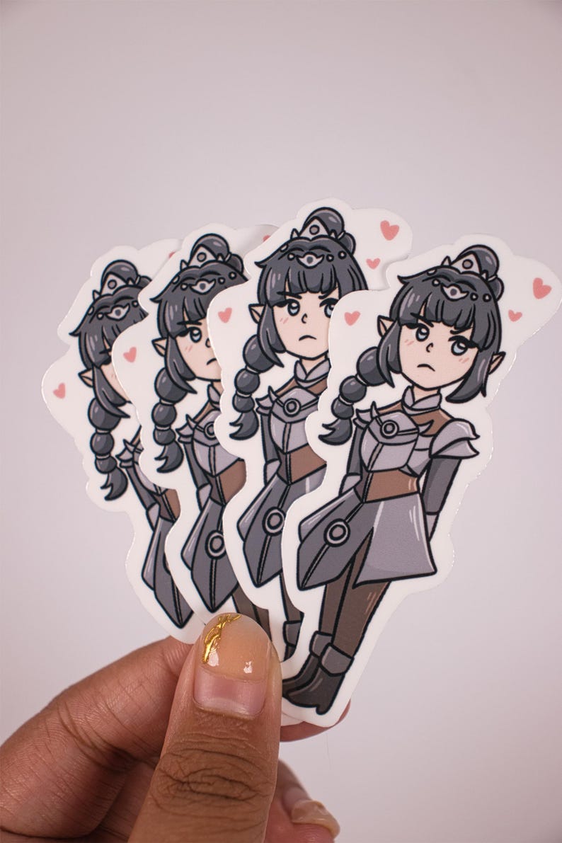 Shadowheart Sticker Baldur's Gate 3 Shadowheart Die-cut Sticker Kawaii, Water Resistant ...