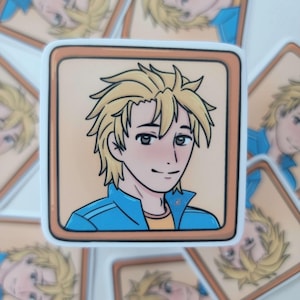 Pegatina troquelada de Sam de Stardew Valley SDV - Arte de Sam, Pegatina de Stardew Valley SDV, Arte de Stardew Valley SDV, Chicas Stardew