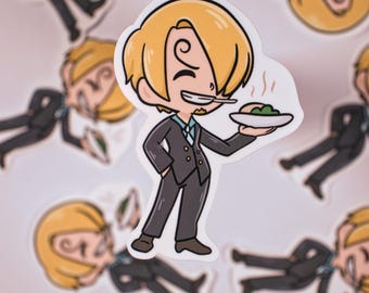 One Piece - Sanji - Die-Cut Sticker Kawaii, Water Resistant BuJo for Bullet Journal, Planner, Scrapbook, Laptop