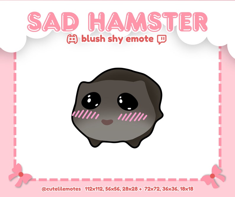 SAD HAMSTER MEME 9 Emote Bundle for Twitch Discord Youtube Stream ...