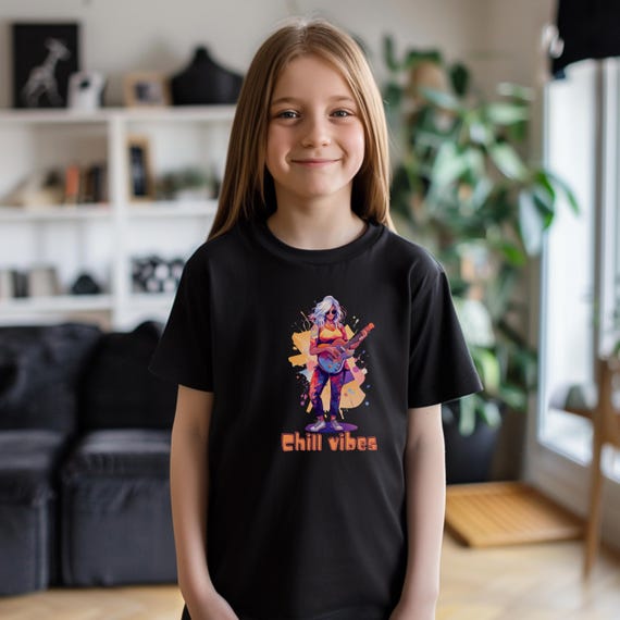 Rockstar Girl Tshirt, Cool Guitarist Graphic Tee, Music Lover