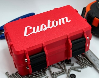 Personalized Toolbox: Milwaukee Packout Inspired, Custom 3D Printed Storage Box