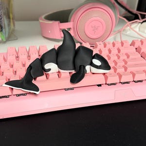 Brinquedo articulado fofo de baleia orca, conjunto de brinquedos de descompressão, brinquedo estimulante para relaxamento e diversão, brinquedos de agitação para adultos com autismo e TDAH