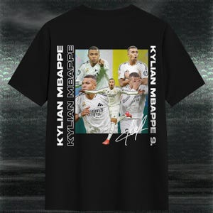 Kylian Mbappé T-shirt Design, Football PNG Download, PNG Digital Download, Football T-shirt PNG, T-shirt Sublimation, DTF.