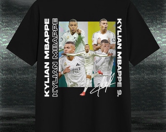Kylian Mbappé T-shirt ontwerp, voetbal PNG downloaden, PNG digitaal downloaden, voetbal T-shirt PNG, T-shirt sublimatie, DTF.