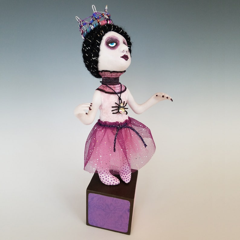 Vampire Ballerina Miniature Art Doll Halloween Art Doll OOAK Etsy