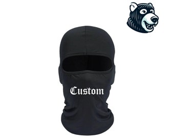 personalisierte Skimaske, personalisierte Gesichtsmaske, personalisierte Maske, personalisierte Balaclava, Geschenk für ihn, Geschenk für sie